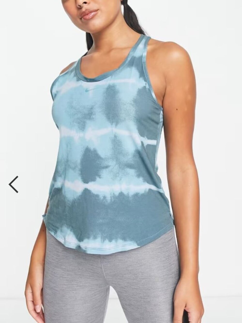 Nike Women's Training Dri-FIT One Luxe Tie-Tye Racerback Tank Top, Size XS
